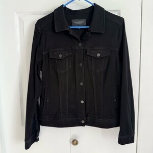 Liverpool Women's Powerflex Denim Jacket in Black Rinse size Medium